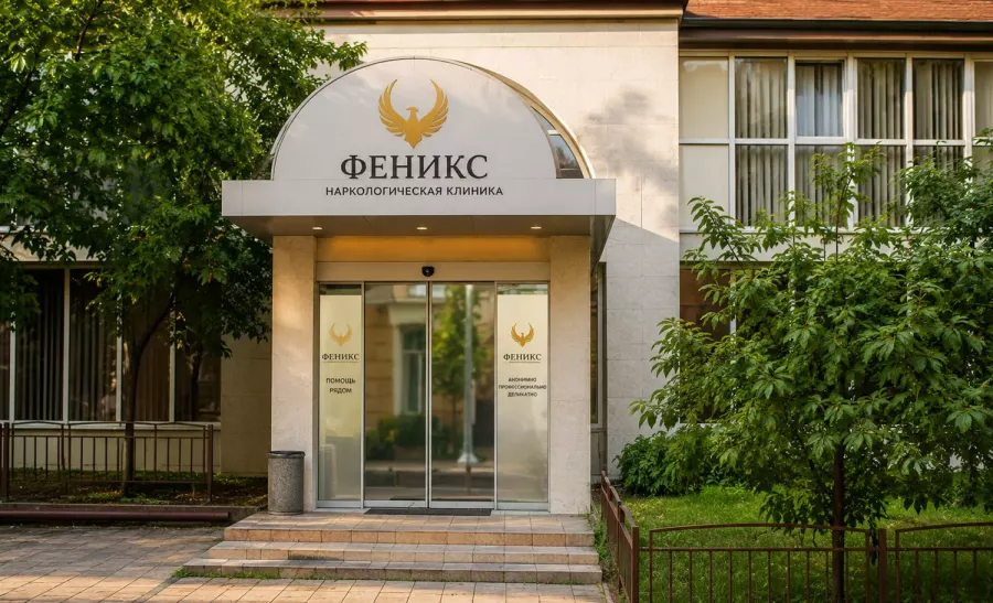 Вход в наркологическую клинику «Феникс» в Урюпинске